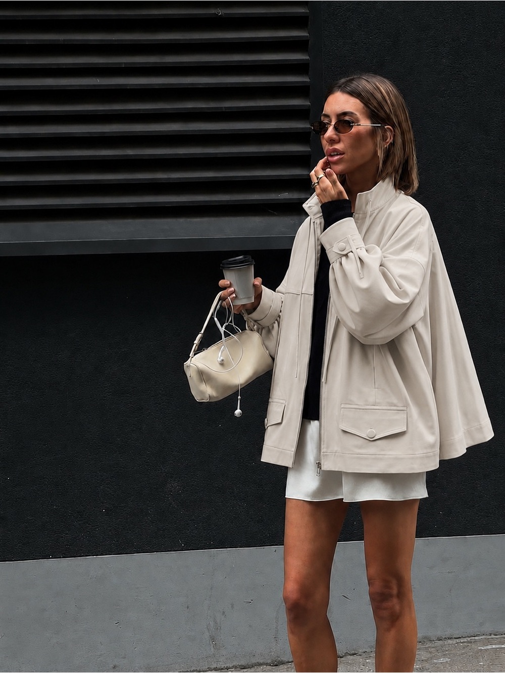 ZARA FLUID HIGH NECK JACKET - Picture 11 of 12